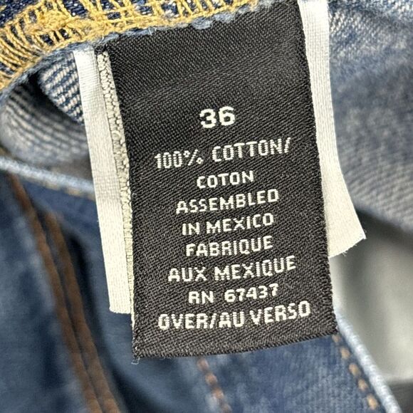 Polo Ralph Lauren Mens Jeans 34x29 relaxed fit straight Leg blue denim Baggy Y2K - Picture 5 of 16